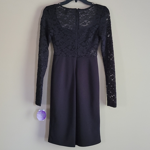 Cheyenne Lace Crepe Mini Dress